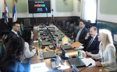 7 March 2018 The members of the PFG with Mexico in meeting with the Mexican Ambassador to Serbia
